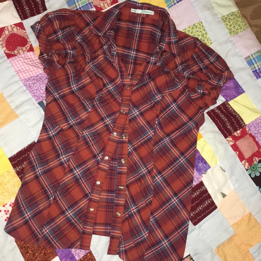 Plaid top